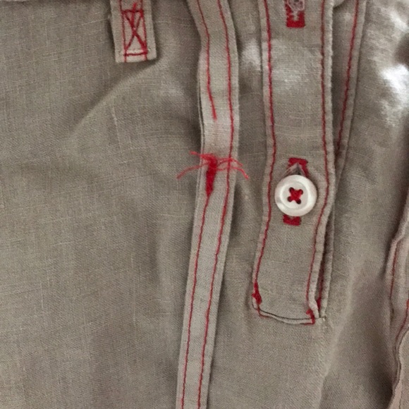 Maeve linen dress in beige. Size 2. - Picture 4 of 5